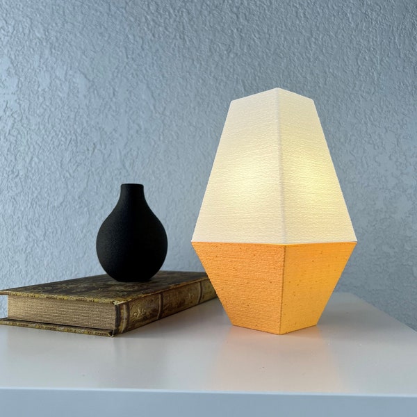 Mini Modern Table  Desk Bedside Mood Lamp Mushroom Geometric Housewarming Gift