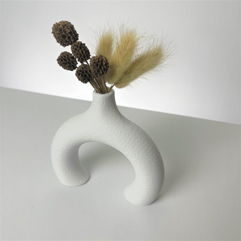 Classy Donut Vase Pampas Grass Dried Flowers Home Kitchen Etsy