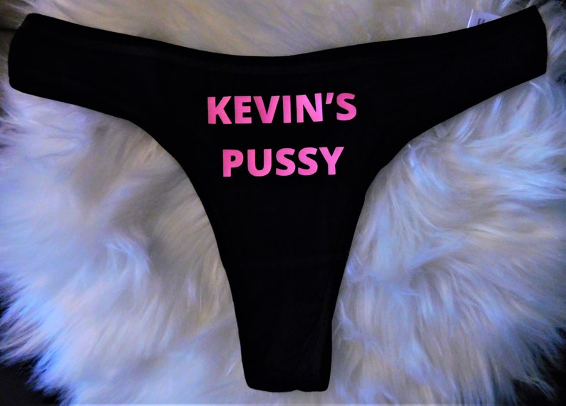 Custom Personalized Thong Panties With Your Words Custom Etsy