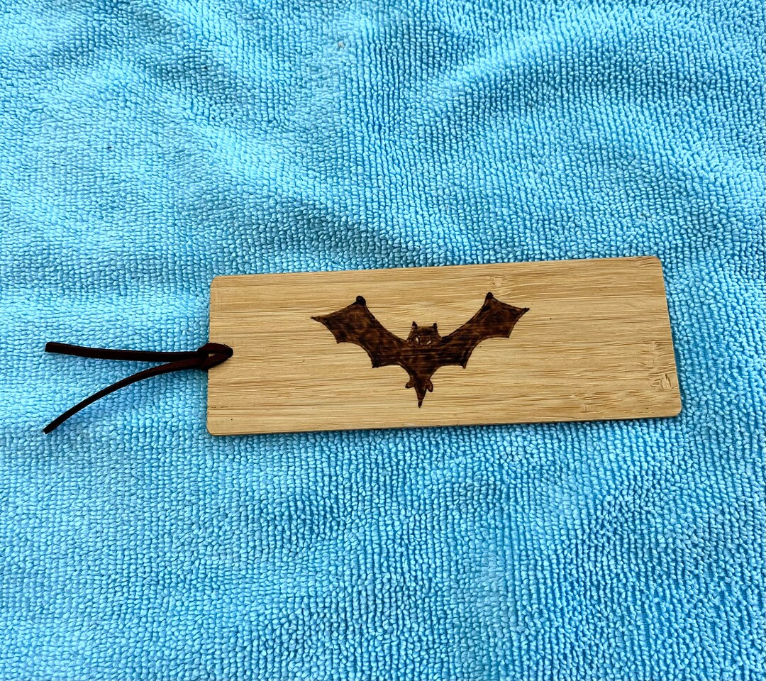 Cartoon Bat Wooden Bookmark. Pyrography Art. - Etsy