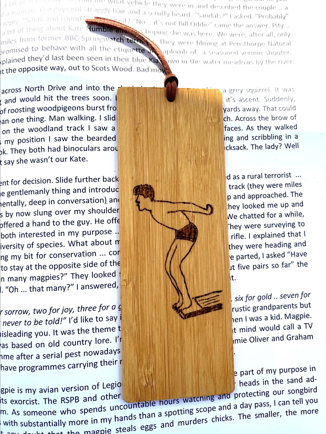 Springboard Diving Wooden Bookmark. Pyrography Art. - Etsy UK