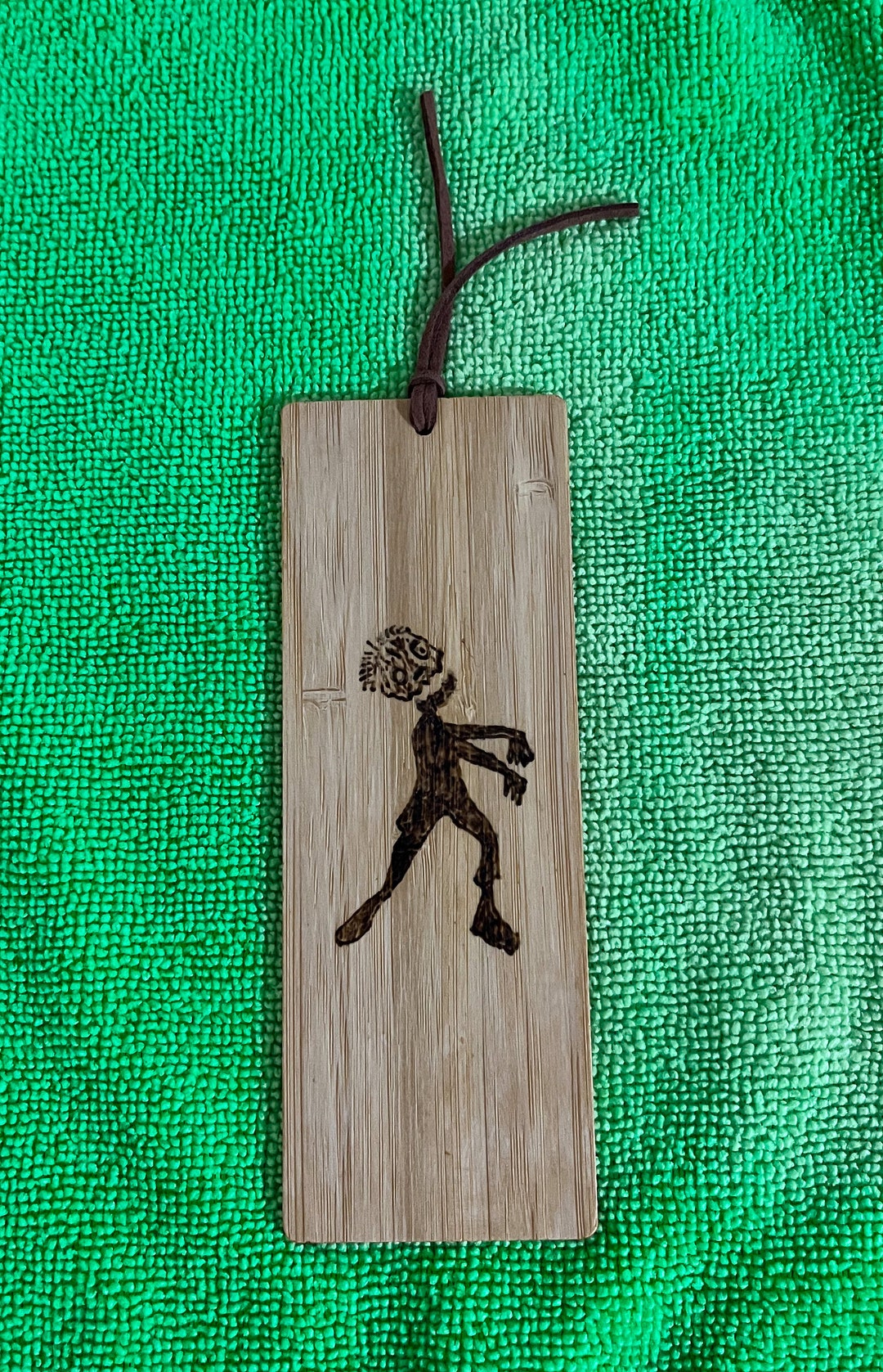 Zombie Wooden Bookmark. Pyrography Art. Etsy UK
