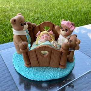 Goldilocks and the Three Bears Baby Shower, Fondant Goldilocks and the Three Bears Cake Topper, Goldilocks and the Three Bears Keepsake