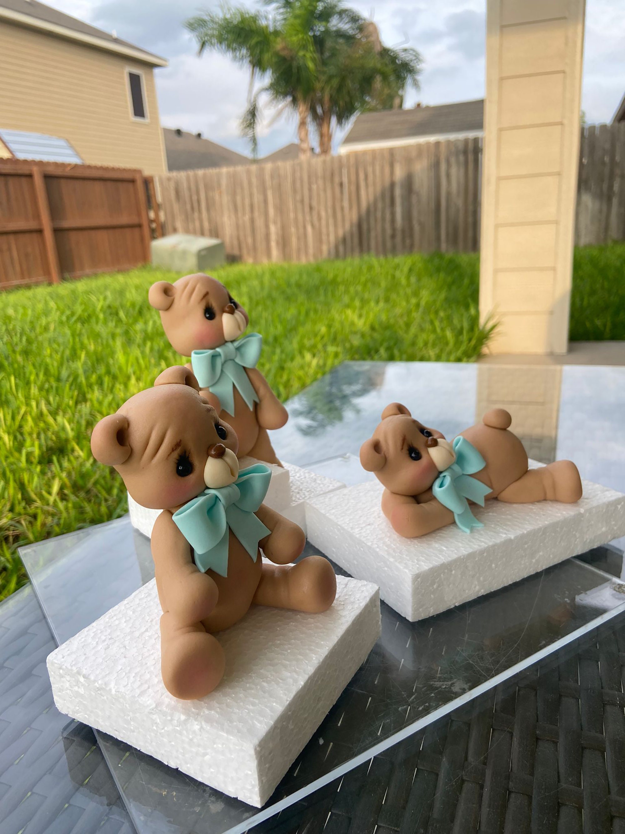 Teddy Bear Cake Topper Teddy Bear Baby Shower Boy Baby | Etsy