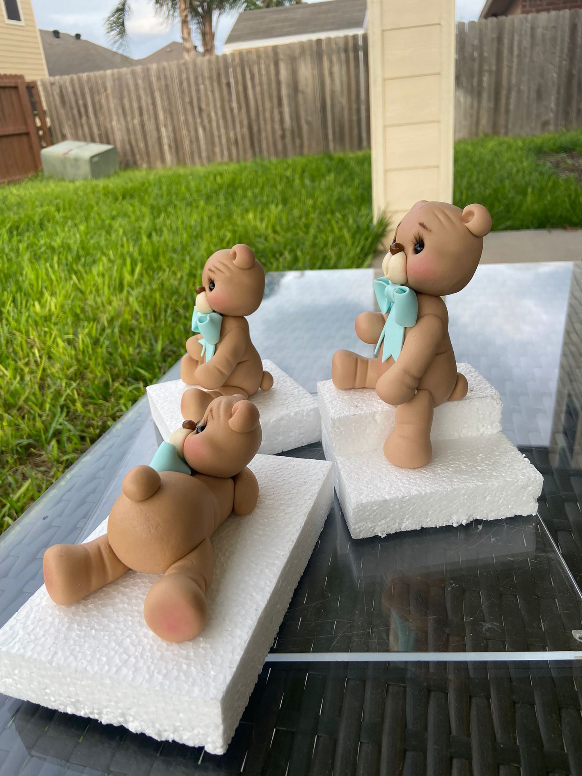 Teddy Bear Cake Topper Teddy Bear Baby Shower Boy Baby | Etsy