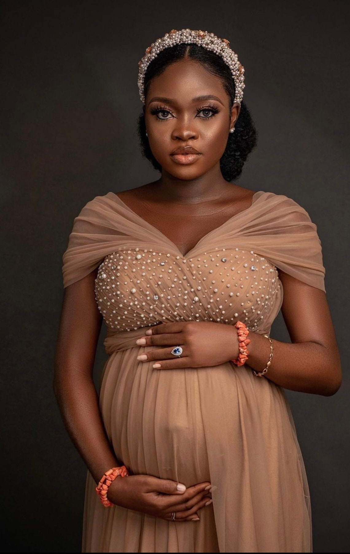 Maternity Tulle Gown Baby Shower Dress Maternity Dress Etsy