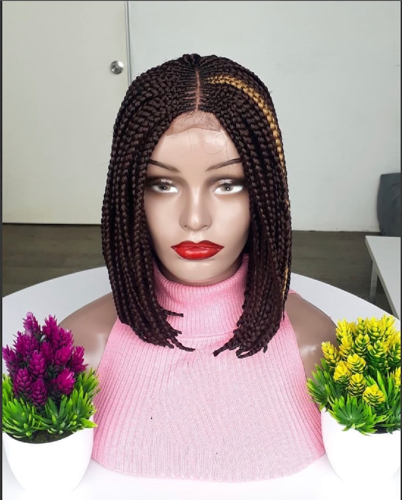 Cornrow Braided Bob Wig Braided Bob Wig Bob Wig Closure - Etsy