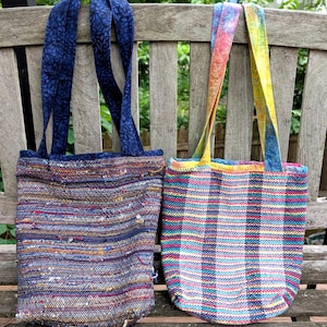 Handwoven tote bags
