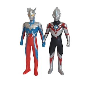 Vintage Bandai Ultraman Zero & Ultraman Orb Action Figures 9&quot;