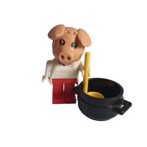 Vintage Lego Fabuland Peter Pig the Cook #3703-1
