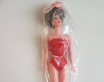 Vintage New Old Stock Evergreen Ash Brown hair  1011 1/2 clone Barbie doll 1960&#39;s