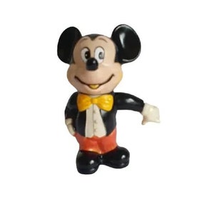Vintage Walt Disney Productions Made in Korean Mickey Mouse Money Bank 5.5&quot;