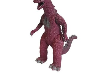 Figura vintage de Godzilla roja • Juguete Kaiju de 20 cm • Monstruo japonés clásico • Figura de acción retro coleccionable