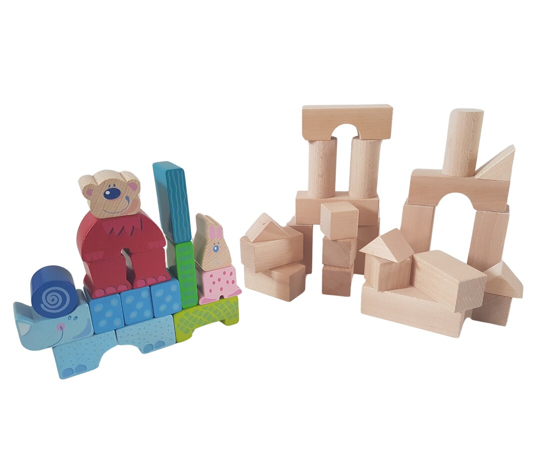 HABA Wooden Blocks (2 Sets) - Etsy