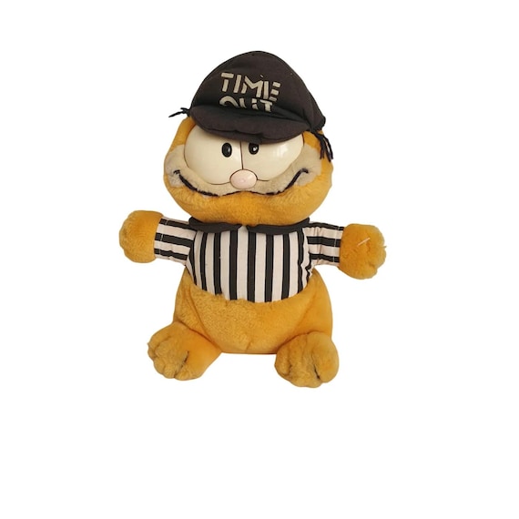 Vintage Dakin Garfield Time Out Referee Plush – Sports Theme