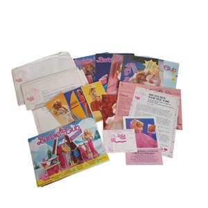 Vintage Mattel Barbie Club Lettres Magazines Flyers Photos (langue néerlandaise)