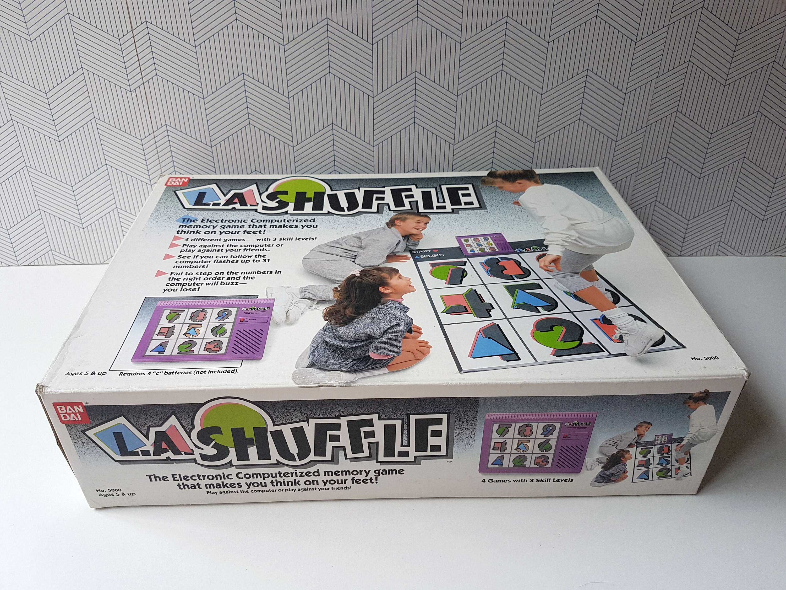 LA Shuffle Electronic Memory Game Bandai 1988 - Etsy