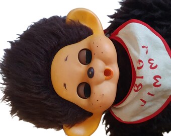 45cm 猿のぬいぐるみ　ダイスケ似 ヴィンテージ「BigJimmy」東邦物産 猿のダイスケくん 眠そうな目付き