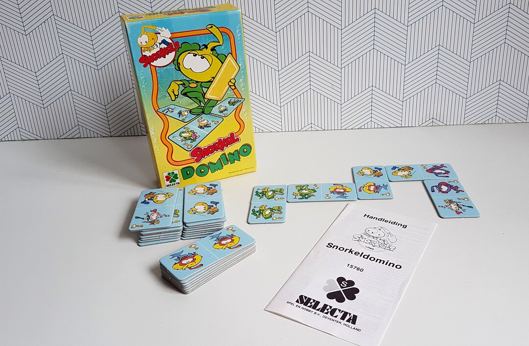 Vintage Snorks Snorkels Selecta Domino Game Etsy