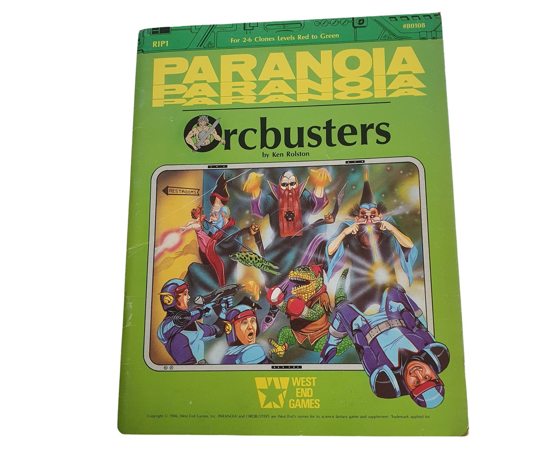 Vintage Paranoia Orcbusters West End Games 1986 - Etsy
