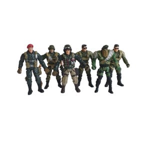 Vintage Chap Mei Soldier Force Figures (lot of 6)