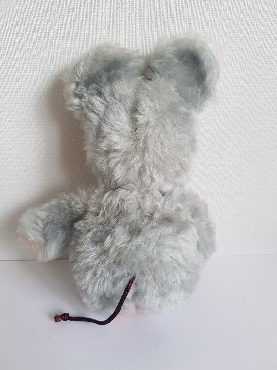 Vintage Monchhichi Toho Daisuke Replica Gray Mouse 7.8