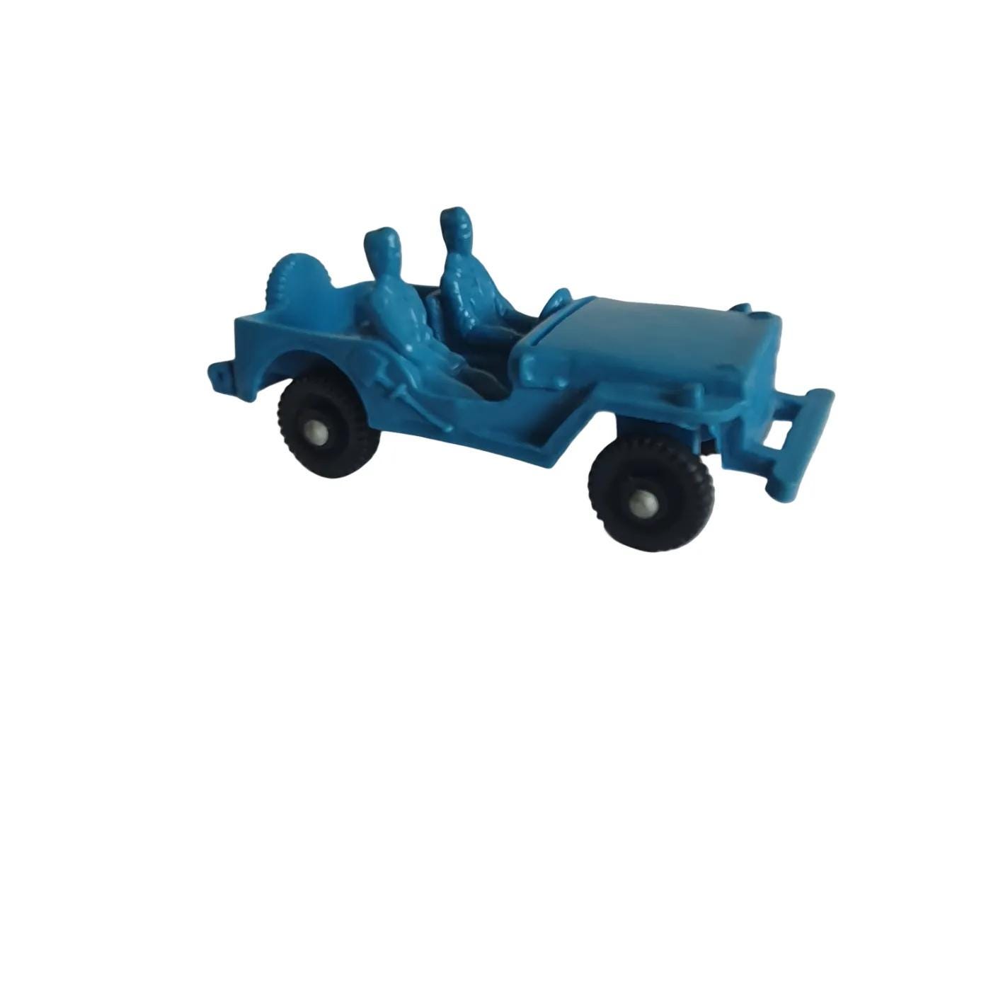 ラバードール。アメトイ。 Vintage Tomte Laerdal Stavanger Norway Blue Vinyl Jeep Willys #750