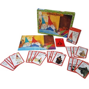 vintage David le Gnome puzzle à collectionner et jeu de cartes (langue néerlandaise)