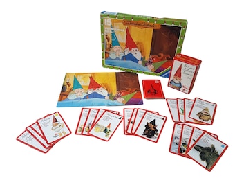 Vintage David the Gnome collectible puzzle and card game (Dutch language)