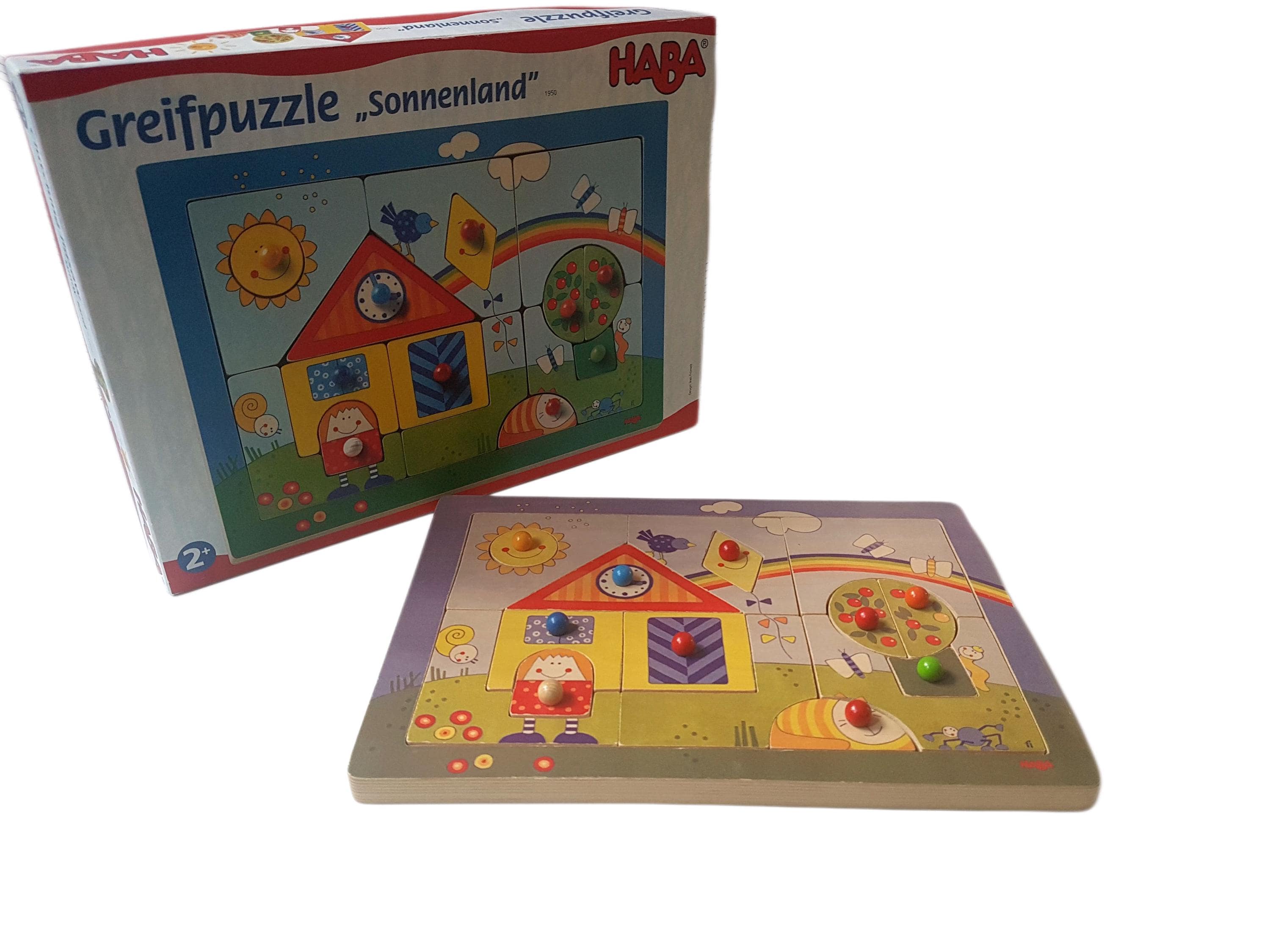 Vintage HABA Wooden Clutching Jigsaw puzzle (16pcs)