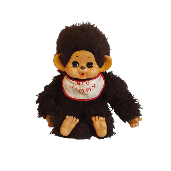 Vintage 'bigjimmy' Toho Bussan Monkey Daisuke-kun Plush Toy W