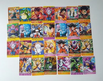 Vintage Japanese Bandai Dragon Ball Z Impact Carddass Cards