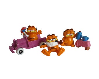 Vintage Bully West Germany Garfield PVC figures (lot of 3)