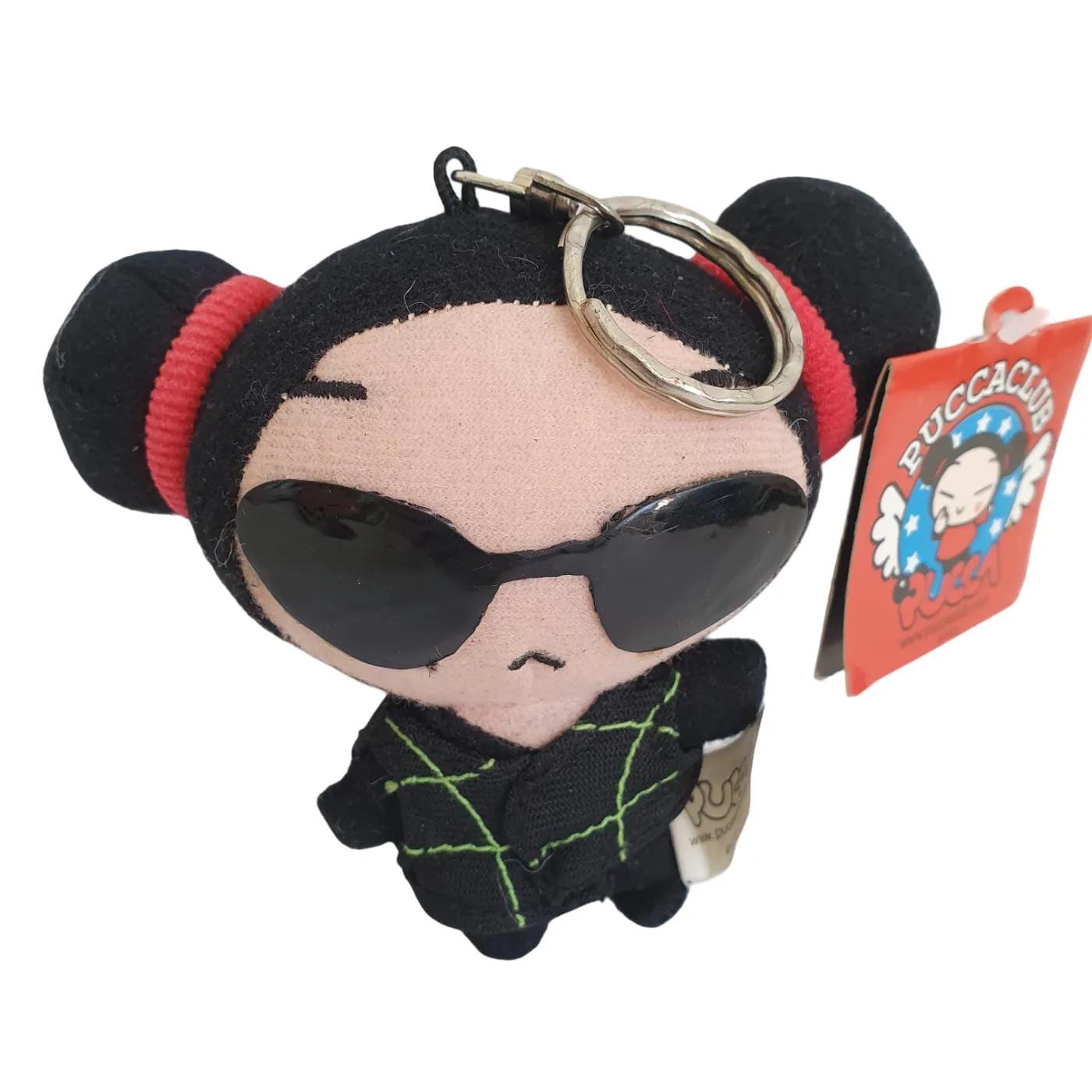 Vintage Osama Vooz Anime Pucca Club Keychain Plush 3