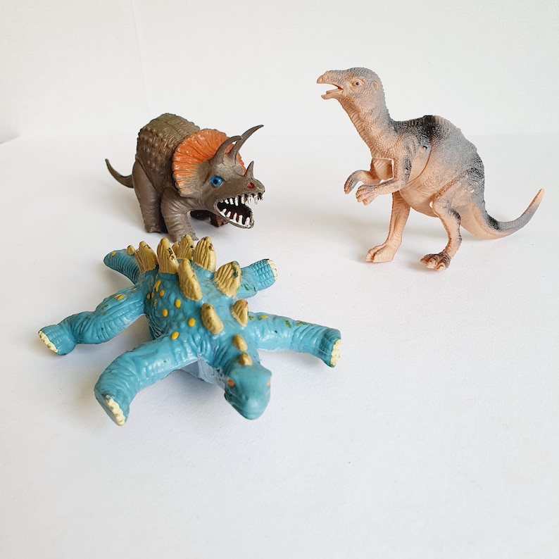 Vintage Bug-a-saurus Dinosaur Figures (lot of 3) – Retro Prehistoric ...
