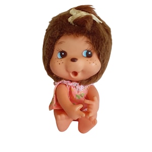 Vintage Bogi Hong Kong Thumb Sucking Plush Monkey RARE 4&quot;