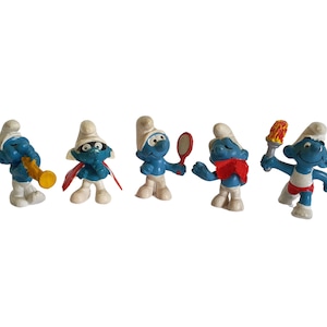 Vintage Schleich Peyo Smurfs (lot of 5)