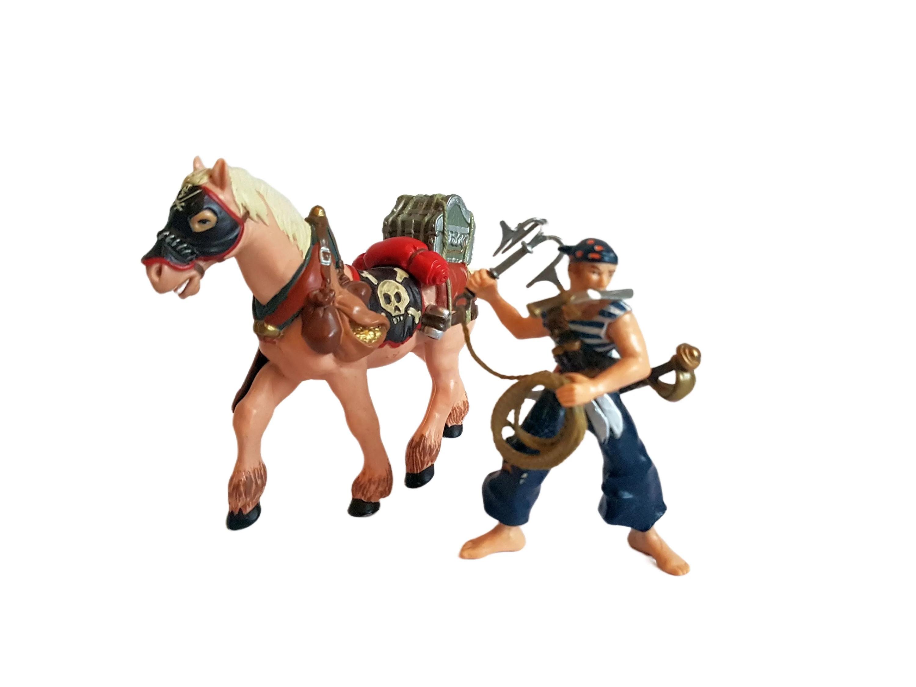 ヴィンテージ パポ 海賊フィギュア 馬付き • フック船長 コレクターズ
