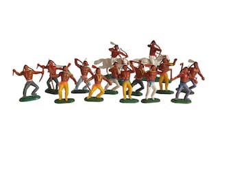 Vintage Hong Kong Wild West Native American Indians Swoppets - Etsy