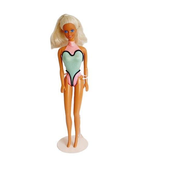 Vintage Mattel Superstar St. Tropez Barbie 2096 W Riviera Barbie Swimming Costume Etsy Canada