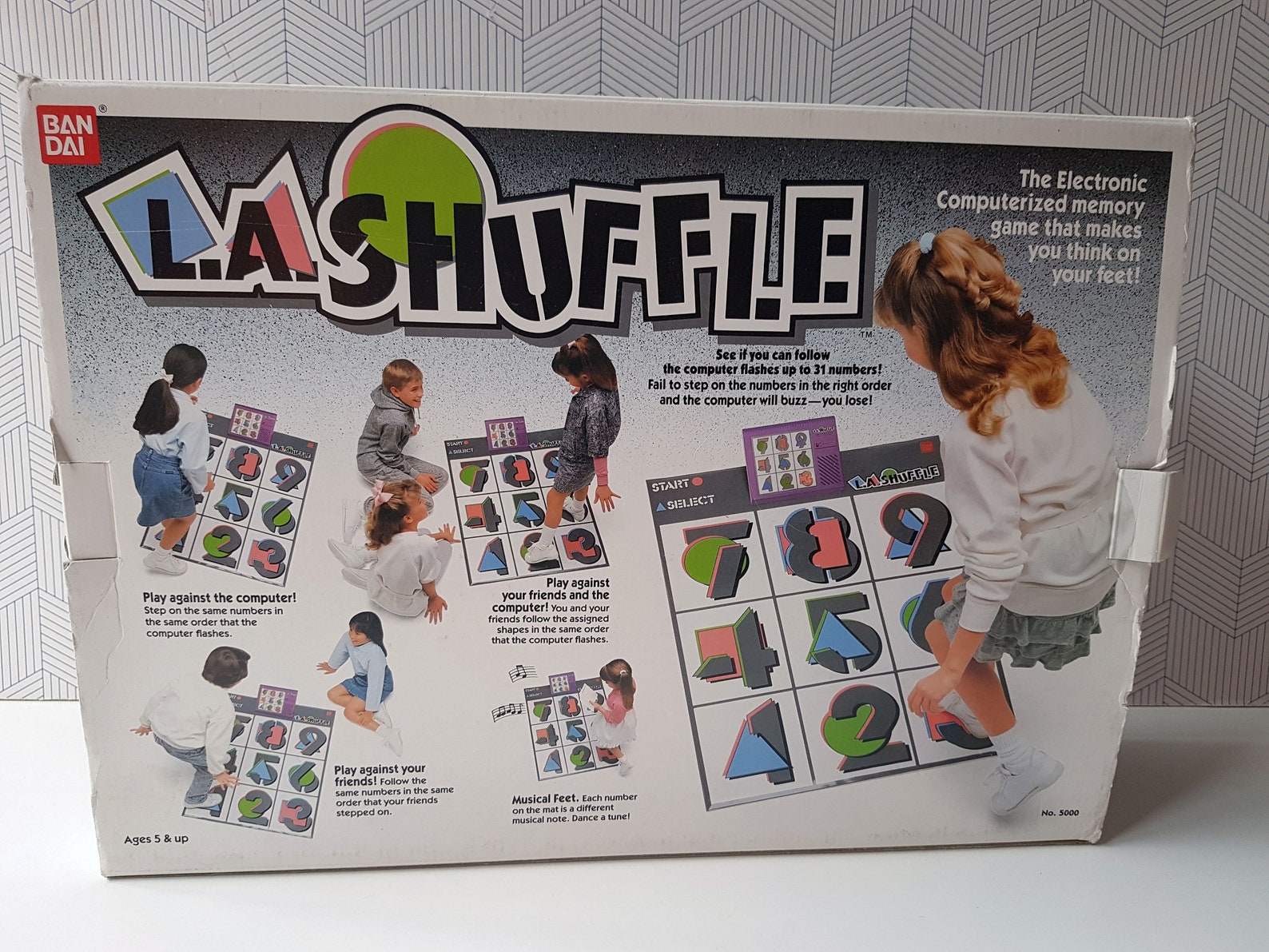 LA Shuffle Electronic Memory Game Bandai 1988 - Etsy