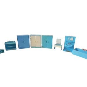 Muebles vintage para casa de muñecas escala 1/16 Jean de Alemania Occidental