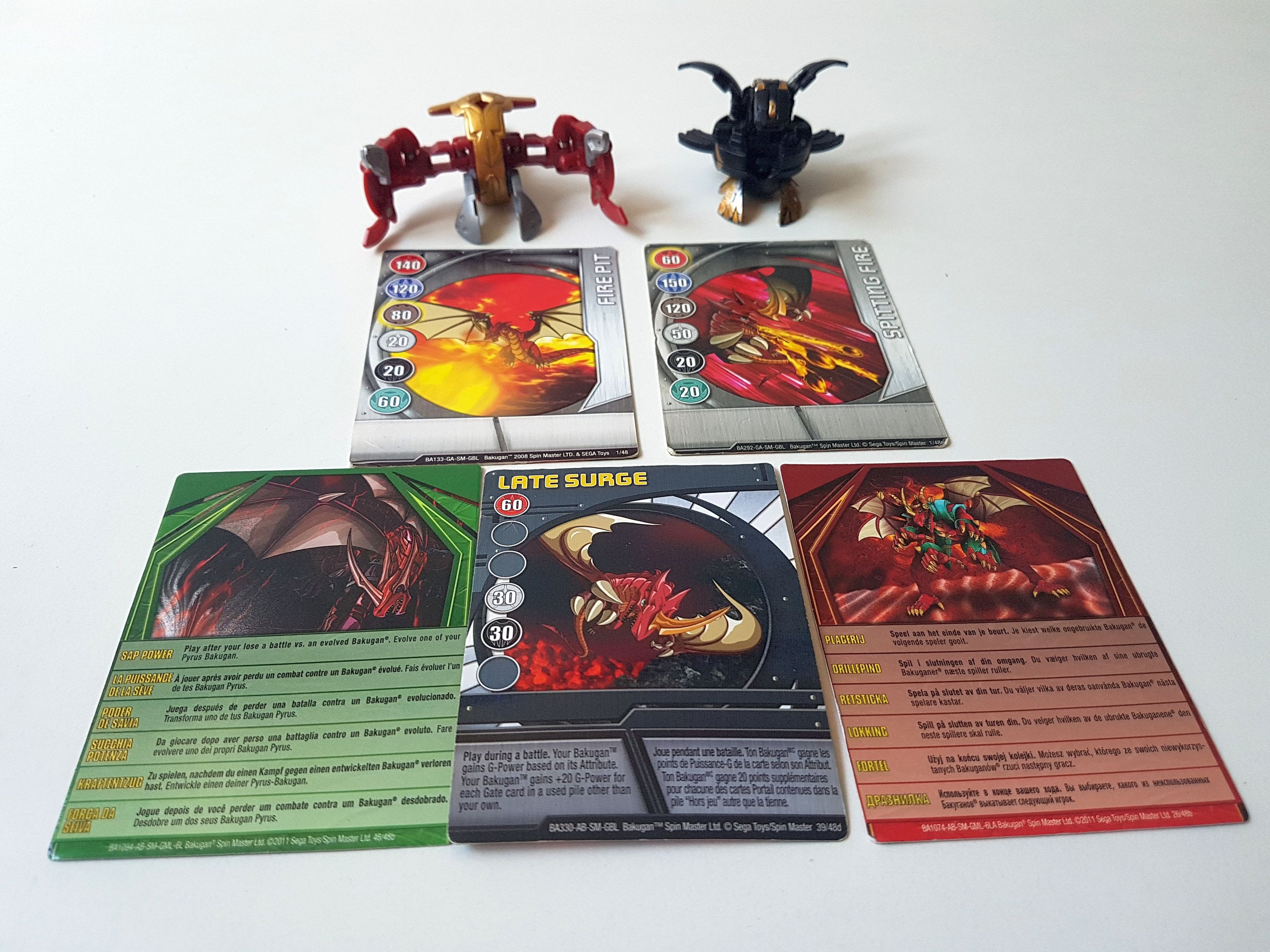 Spinmaster Bakugan Brawler Pyrus Balls and Cards -  Ireland