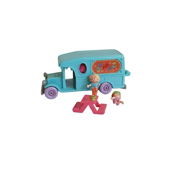 Vintage Bluebird 1996 Polly Pocket Flower Cafe on the Go #980231
