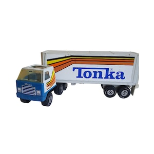 tonka トレーラー　1970〜1980年　ビンテージ Vintage 70s Tonka Super Tanker Pressed Steel & Plastic Semi