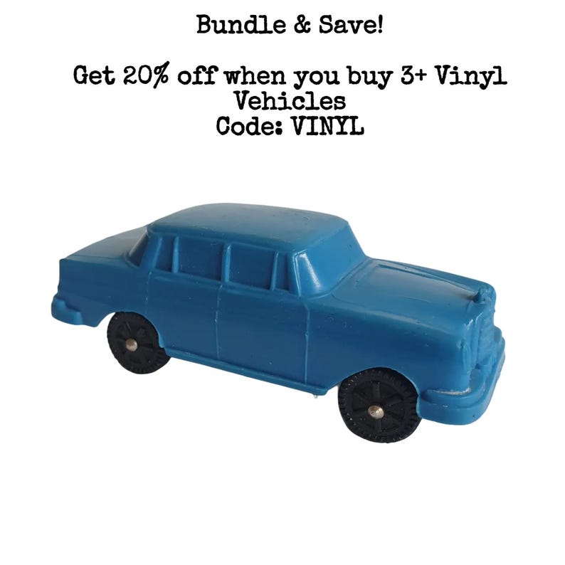 Vinilo Vintage Gummi Norddeutsche Plastik Azul Mercedes Benz 250 #763 imagen 1