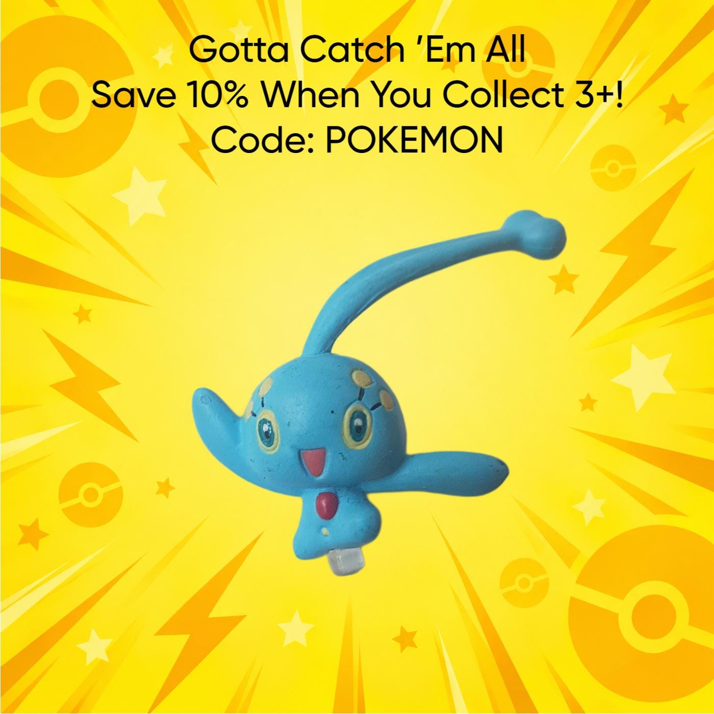 ヴィンテージ ポケモン図鑑 マナフィ フィギュア • 任天堂 ミニ