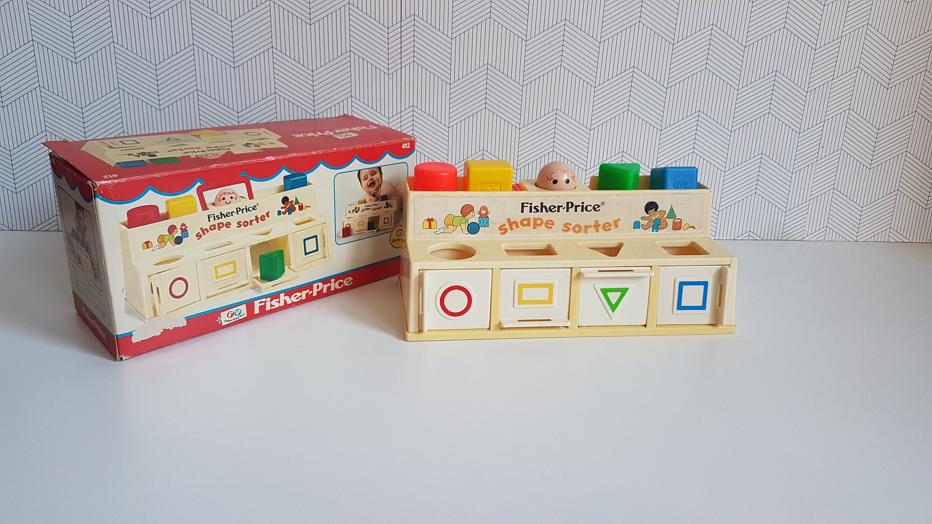 Vintage Fisher Price Shape Sorter 412 Etsy UK