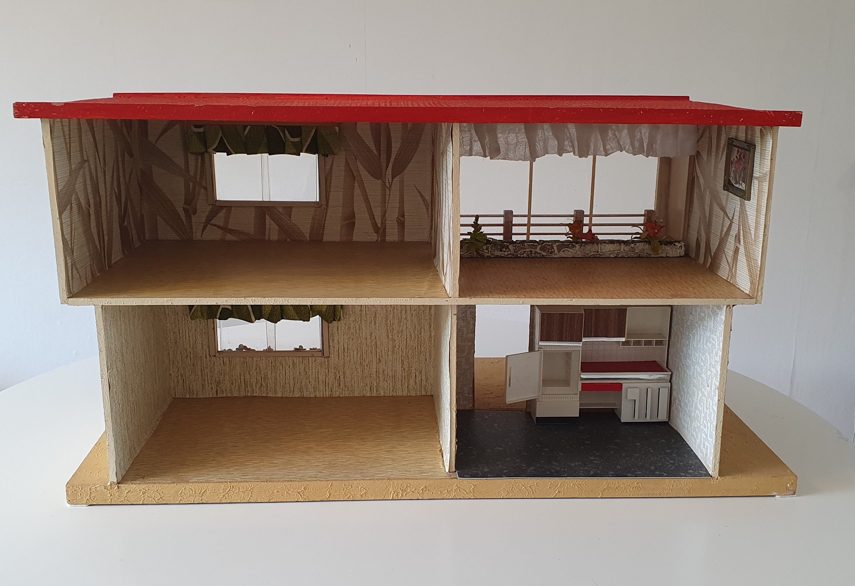 Vintage Moritz Gottschalk Mid Century 2-storey Dollhouse - Etsy