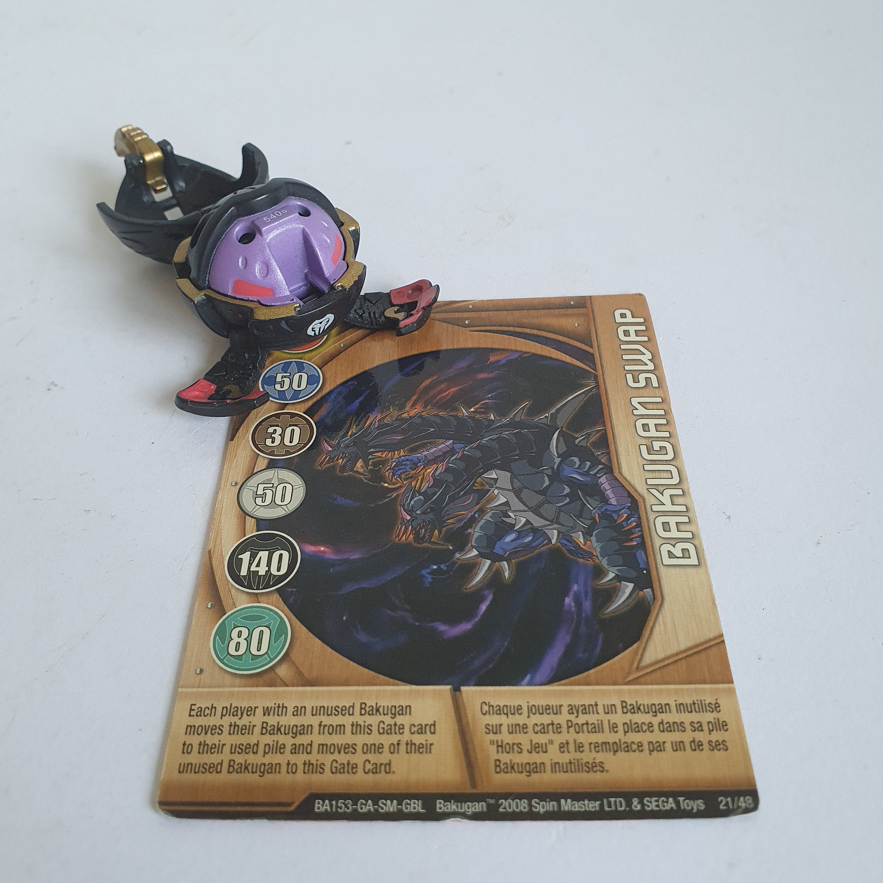 Bakugan Red Ability Card - A Hand Up 30/48b - Bakugan Battle Brawlers 2008